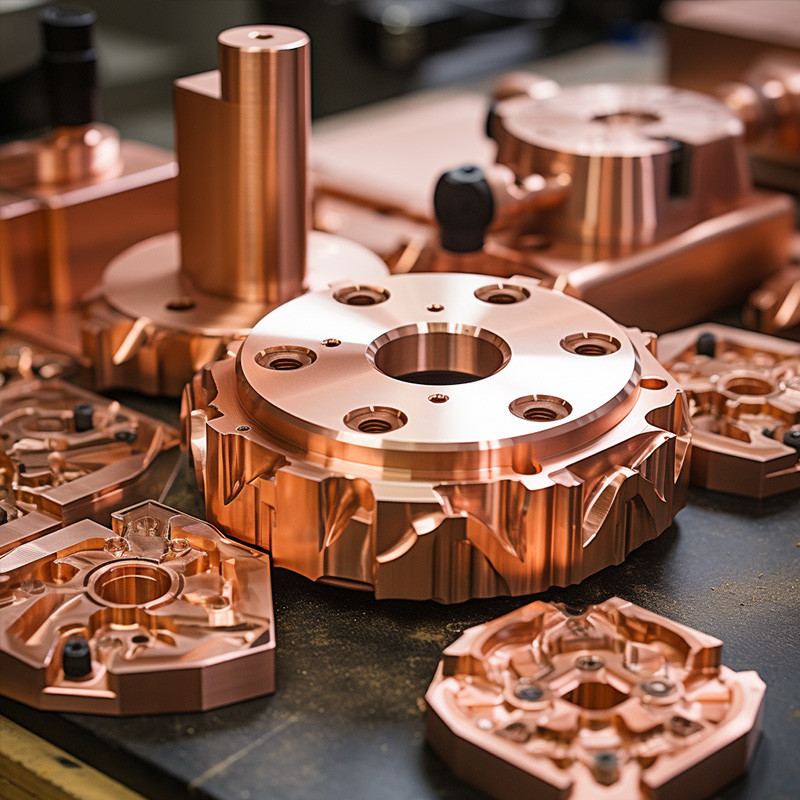 High Quality Customized CNC Parts Precision Metal Machining Milling Turning Parts CNC Machining Copper Parts