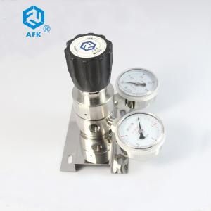 China Chemical Lab Stainless Steel Pressure Regulator Panel Mounting Gas Laser Application factory