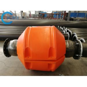 Long Life Using Polyethylene Pipe Floater With Impact Resistance Orange Color