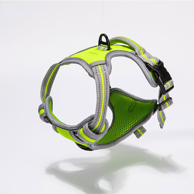 Adjustable Reflective Pet Dog Harness With Nylon Leash Outdoor Training For Small Medium Large Dogs