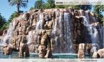 Fiberglass Rockery Artificial GRC Landscape For Decoration
