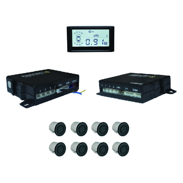 2.5m Front And Rear Radar Detector 2.4 Feet Backup Sensors For Pickup Trucks
