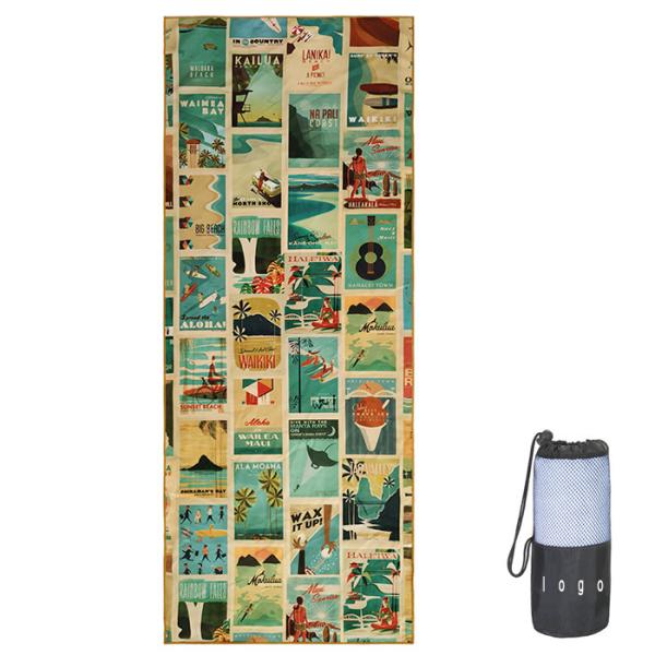 Wholesale Summer Quick Dry Microfiber Swimming Yoga Comfortable Printed Custom