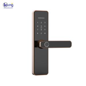 China Tuya TTlock Electronic Key Code Door Lock Red Bronze Touch Code Door Lock on sale
