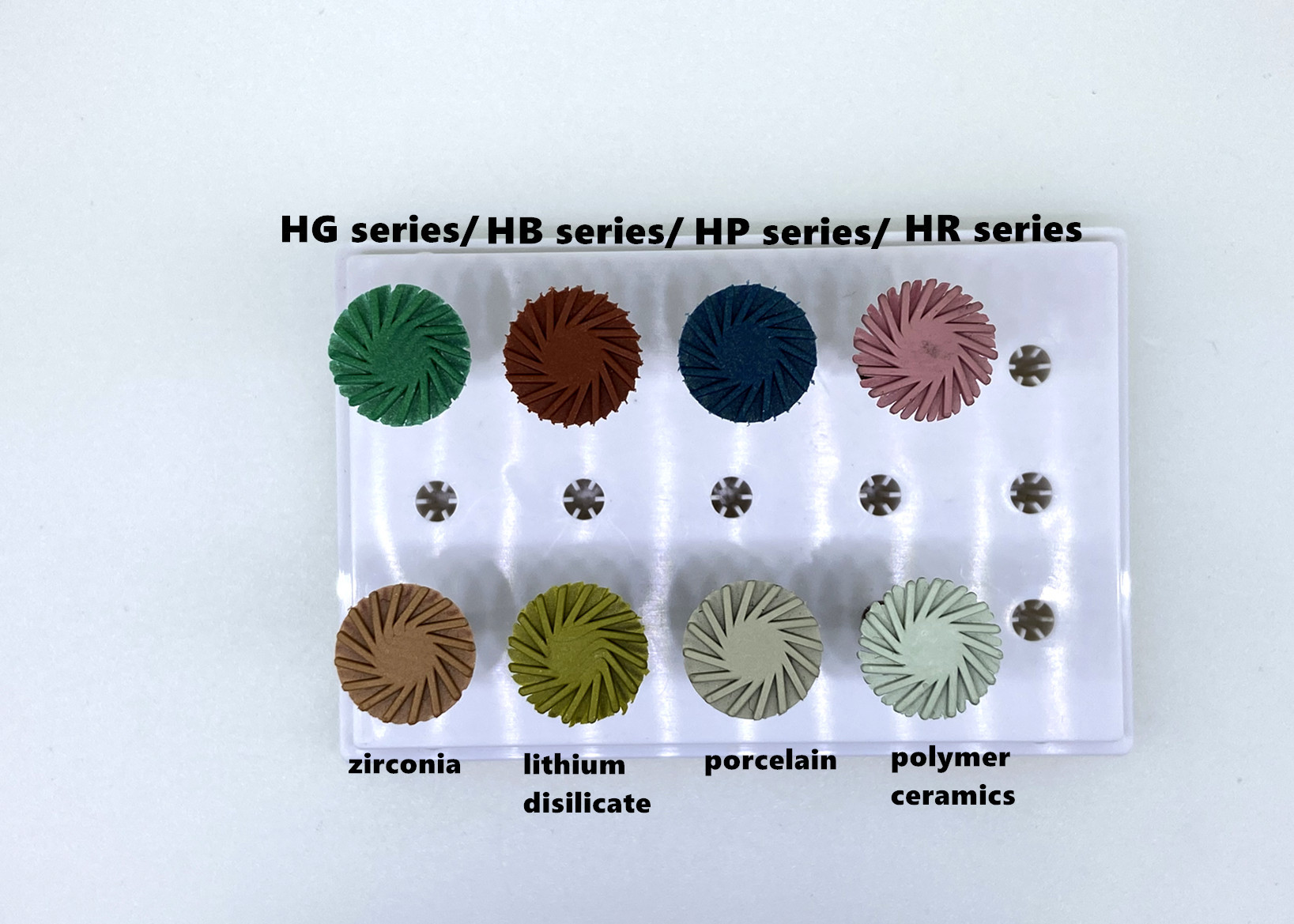 Whirlwind Dental Rubber Silicone Polishers Diamond Zirconia Grinding Wheel