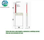 IEC62133 301525 80mah 110mah Rechargeable Lithium Polymer Battery 3.7V