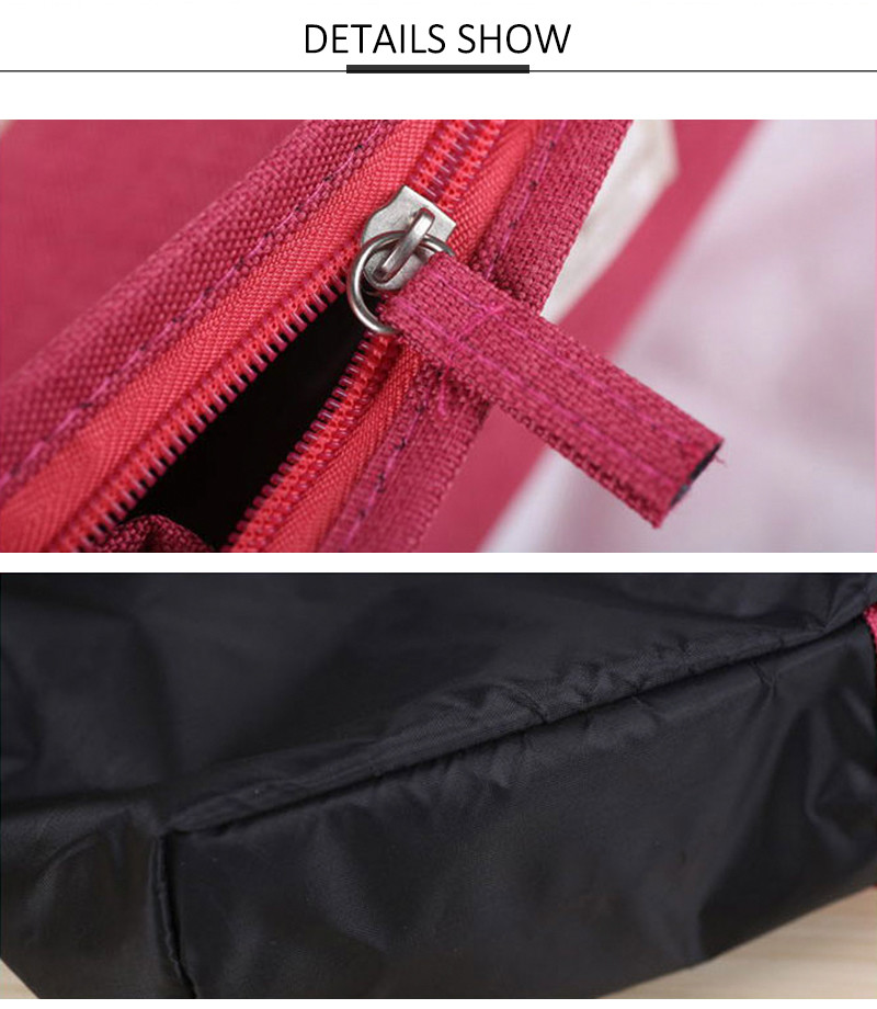 Zipper Private Label Plain Polyester Cosmetic Bag For Travel