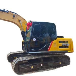 China 15 TON SANY155C Tracked Digger Used Hydraulic Excavator Made in Second Hand SANY155-9 factory