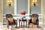 Antique Luxury Wooden Armchair Royalty Living Room Leisure Arm Chair