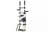 Adjustable Height Cat Scratching Tree , Stylish Cat Tree With Auxiliary Stairs