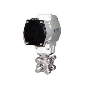 China Air Electric Actuated Ball Valve Stainless Steel Mini Ball Valve For Air Conditioner factory