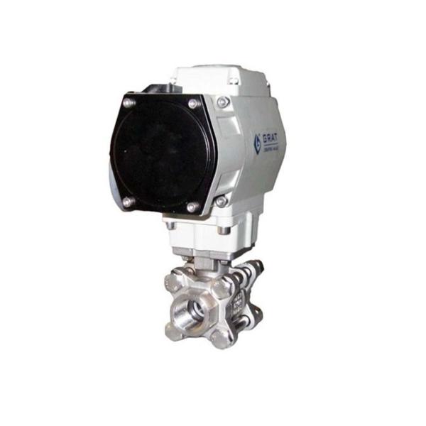 Water Flow Control Electric Actuated Ball Valve Stainless Steel 316 Bore Ball