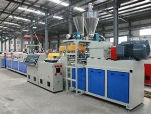 China Plastic Rattan Flat Wire Polyethylene Wpc Extrusion Machine factory
