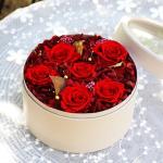 Romantic Everlasting Real Preserved Rose Flower Large Single Rose in Drawer Gift