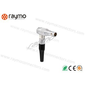 Elbow 90 Degree Circular Push Pull Connectors , Cable Mount Connector Multipole