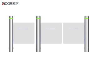 China 0.5S Open Close Time Stainless Steel Servo Motor Acrylic Arm Column Swing Turnstile Gate factory