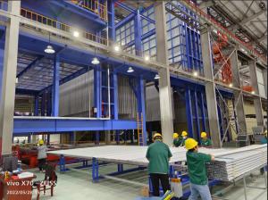 China Algeria High Capacity Vertical Powder Coating Production Line of AL Profiles factory