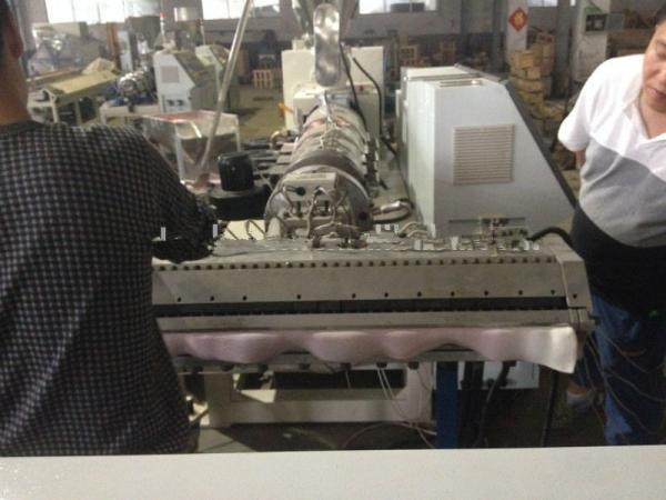 PVC Corrugated Plastic Sheet Extrusion Line For Construction Building Roofing