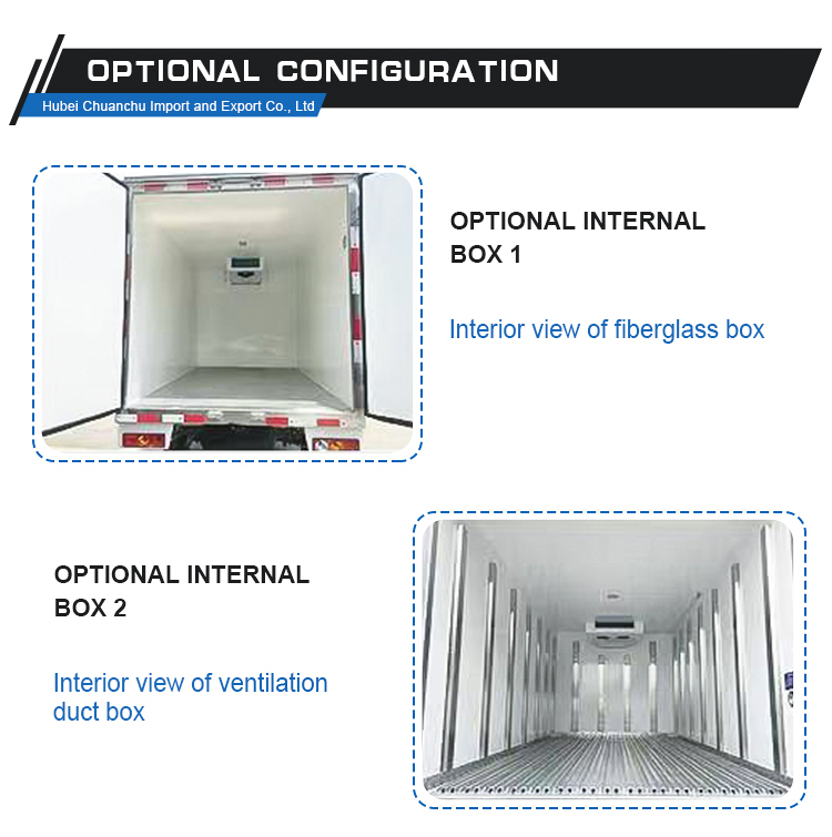 4x2 Refrigerated Cooling Refrigerator Van with Maximum Torque Nm 500-1000Nm and Dimensions L x W x H mm 5995*2450*23265