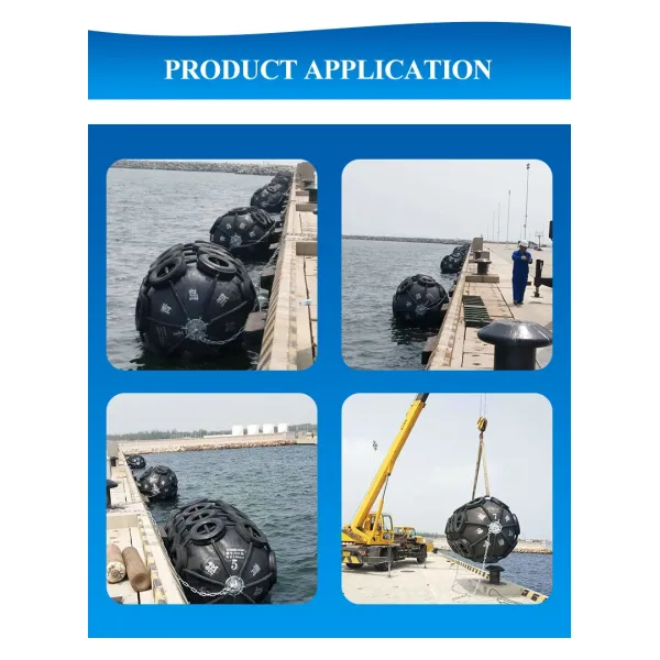 3.3X6.5m Marine Rubber Yokohama Fender With Chain And Tyre Net