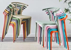 China Green Plastic Chair Without Arms factory