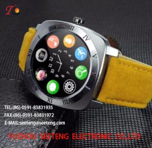 China wholesale smart watch Wear Phone multi-function watch alloy case quartz watch fashion watch concise style pu strap factory