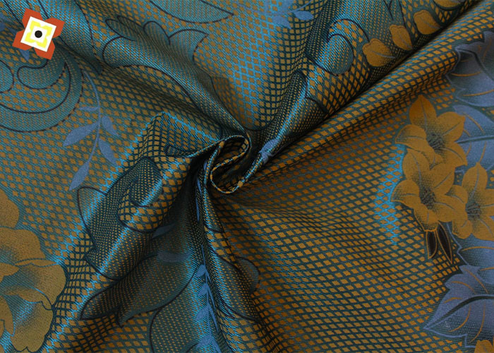 100% Polyester Cotton Mattress Quilting Fabric Warp Knitted Printed Skin Friendly
