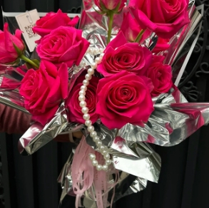 Waterproof BOPP Silver Reflective Metal Mirror Florist Wrapping Paper Floral Flower Bouquet Packing Paper