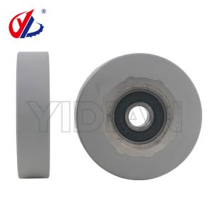 China φ65*φ8*30mm Rubberized Pressure Roller Press Wheels for Edge Banding Machine factory