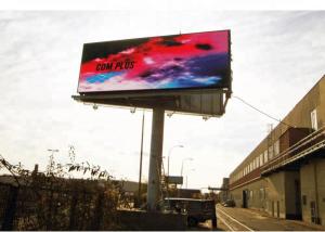 China P10 Single Pole Outdoor Full Color LED Screen 7000 Nits Brightness FCC Approved factory
