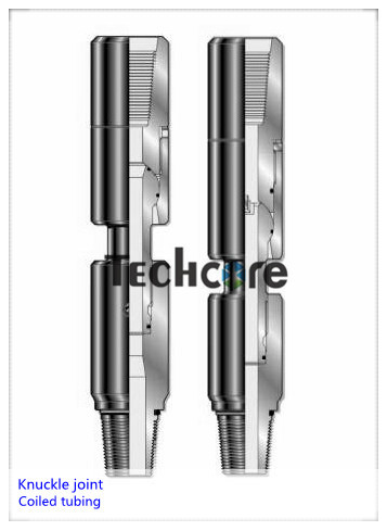Easy Operate Coiled Tubing Tools Full Bore Knuckle Joint 5000psi Operate Pressure