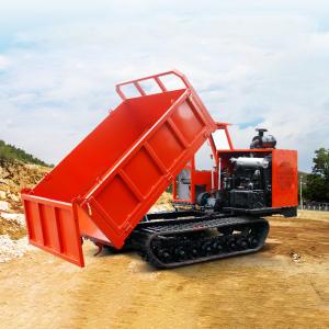 China High Performance 5 Ton Crawler Dumper Truck With Rubber Tracks factory