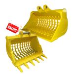 Durable Excavator Skeleton Bucket , 12-20ton Backhoe Attachments