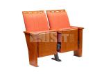 Steel Structure Base Wood Arm Lecture Hall Seating
