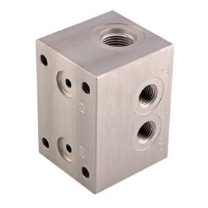 China Aluminum Hydraulic Manifold Threaded Cartridge Valve Manifold CNC Machining Services factory