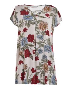 China Spring Or Summer Ladies Stylish Blouse , Floral Print Tops For Ladies Slim Size factory