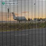 Green Black Galvanized Steel Metal Safety Perimeter Anti Climb Security Welded