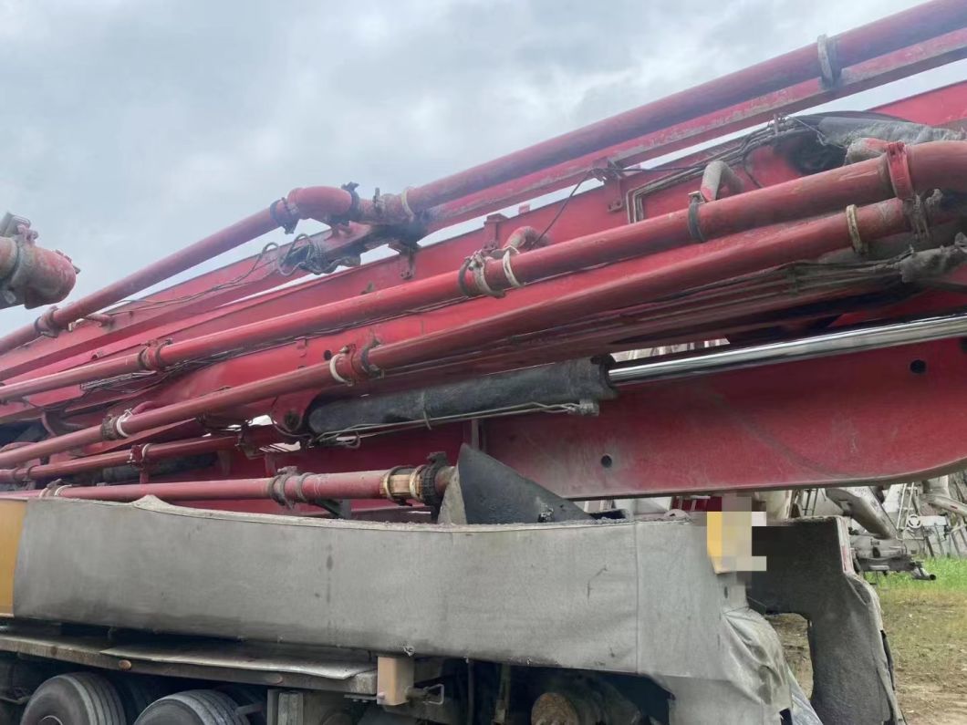 Popular Model 2019 China Top Brand Sy 56m Concrete Mounted Pump Batching Plant on Benz Chassis