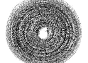China Cable Shielding Knitted Wire Mesh Roll 200MM Wide 1000MM Long Flatten Type factory