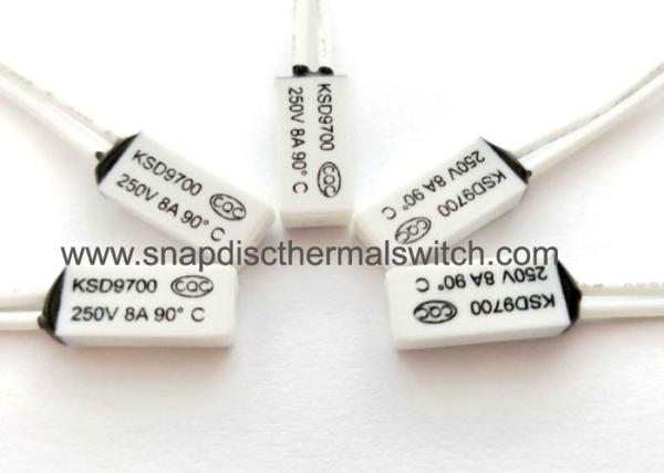 Overload Protection Bi-metal Thermal Protector KSD9700 250V 5A Fast Reaction Low