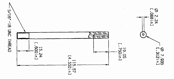 Threaded Stud Rods / Engineering Stud Control Cable Fittings High Precision