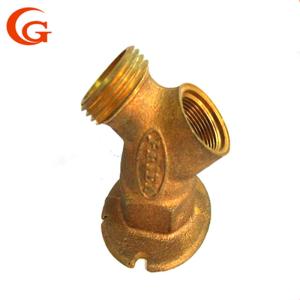 China CNC Garden Faucet Valve Body , 3/4'' OEM Hose Bib Connector factory