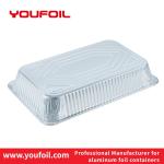 Wrinkle Wall Disposable Aluminium Foil Food Container Light Weight Roasting