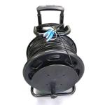 Portable Fiber Optic Cable Reel With SC/LC/FC Connector 2/4/6/8/12 Cores