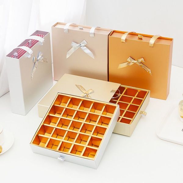 Embossed Texture Customized Gift Box Chocolate Candy Magnetic Cardboard Box Packaging