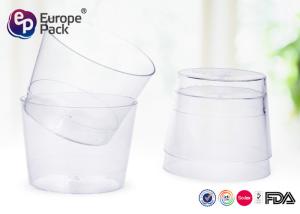 China Disposable Small Dessert Cups Plastic 6Oz Salad Bowl Tableware PS Material factory