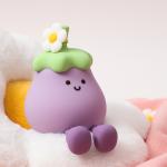 Vegetables Small Eggplant Silicone Lamps USB Rechargeable Bedroom Bedside Pat