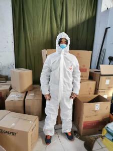 China Personnel Protection Disposable Protective Suit Good Breathability factory