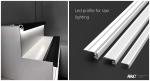 Stair Led Aluminium Extrusion Profiles Staircase Nosing For Cinema Theatre Step