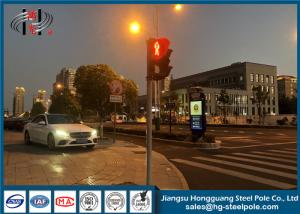China Weather Resistance Telescopic Traffic Lighting Post Single Or Double Arms factory